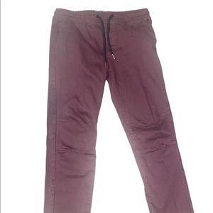 Burgundy Joggers